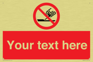 Custom prohibition Do not use for face grinding